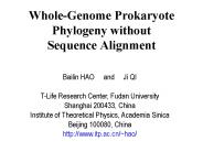 Whole-Genome Prokaryote Phylogeny without Sequence Alignment