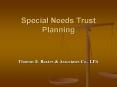 Special Needs Trust Planning PowerPoint PPT Presentation