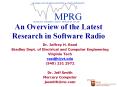 An Overview of the Latest Research in Software Radio PowerPoint PPT Presentation