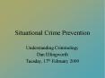 Situational Crime Prevention PowerPoint PPT Presentation