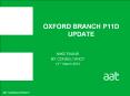 OXFORD BRANCH P11D UPDATE PowerPoint PPT Presentation