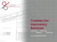 Contract for Insolvency Services PowerPoint PPT Presentation