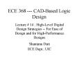 ECE 368 --- CAD-Based Logic Design PowerPoint PPT Presentation