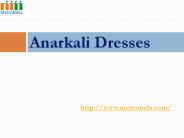 Designer Anarkali Dresses