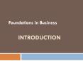 Foundations in Business PowerPoint PPT Presentation