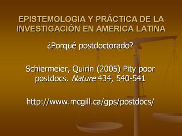 EPISTEMOLOGIA Y PR