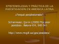 EPISTEMOLOGIA Y PR PowerPoint PPT Presentation