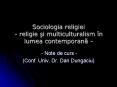 Sociologia religiei - religie si multiculturalism  PowerPoint PPT Presentation