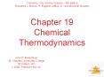 Chapter 19 Chemical Thermodynamics PowerPoint PPT Presentation