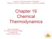 Chapter 19 Chemical Thermodynamics