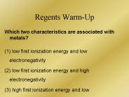 Regents Warm-Up