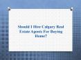Should I hire Calgary Real Estate Agents for Buying Home?