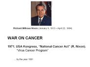 WAR ON CANCER