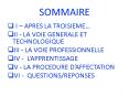 SOMMAIRE PowerPoint PPT Presentation
