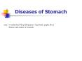 Diseases of Stomach PowerPoint PPT Presentation
