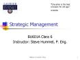 Strategic Management PowerPoint PPT Presentation