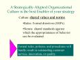 A Strategically-Aligned Organizational Culture is the best Enabler of your strategy PowerPoint PPT Presentation