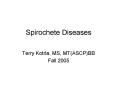 Spirochete Diseases PowerPoint PPT Presentation