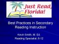 Best Practices in Secondary Reading Instruction PowerPoint PPT Presentation