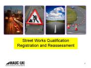 Street Works Qualification Registration and Reassessment
