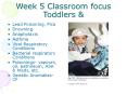 Week 5 Classroom focus Toddlers PowerPoint PPT Presentation