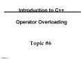 Introduction to C    Operator Overloading PowerPoint PPT Presentation