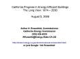 California Progress in Energy-Efficient Buildings The Long View: 1974  PowerPoint PPT Presentation
