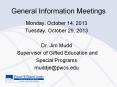 General Information Meetings PowerPoint PPT Presentation