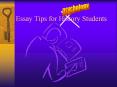 Essay Tips for History Students PowerPoint PPT Presentation