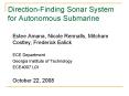 Direction-Finding Sonar System for Autonomous Submarine PowerPoint PPT Presentation