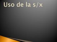 Uso de la s/x