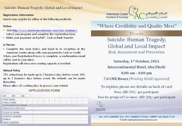 Registration Information