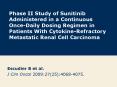 Phase II Study of Sunitinib Administered in a Continuous Once-Daily Dosing Regimen in Patients With Cytokine-Refractory Metastatic Renal Cell Carcinoma PowerPoint PPT Presentation