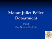 Mount Juliet Police Department