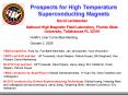 Prospects for High Temperature Superconducting Magnets PowerPoint PPT Presentation