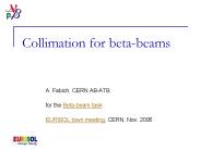 Collimation for beta-beams