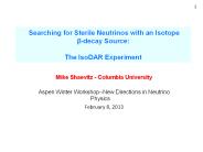 Searching for Sterile Neutrinos with an Isotope 