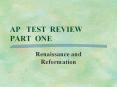 AP  TEST REVIEW PART ONE PowerPoint PPT Presentation