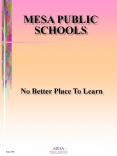 The Mesa Unified School District Is the State PowerPoint PPT Presentation