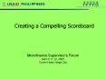 Creating a Compelling Scoreboard PowerPoint PPT Presentation