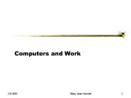 Computers and Work