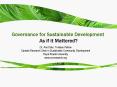 Governance for Sustainable Development: As if it Mattered? PowerPoint PPT Presentation