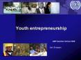 Youth entrepreneurship PowerPoint PPT Presentation