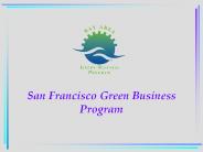 San Francisco Green Business Program