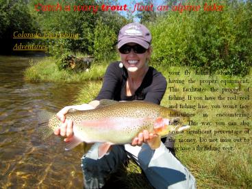 Colorado Fly Fishing Adventures