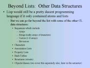Beyond Lists: Other Data Structures