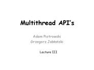 Multithread API