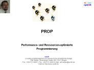 Performance- und Ressourcen-optimierte