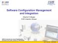 Software Configuration Management and Integration PowerPoint PPT Presentation