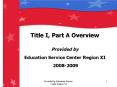 Title I, Part A Overview PowerPoint PPT Presentation